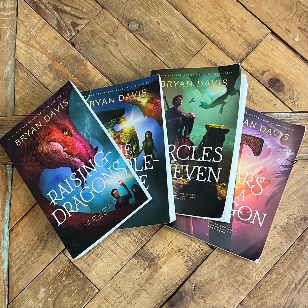 Dragons in Our Midst‎ Series Bryan Davis 1-4 Paperback Set Raising Dragons YA